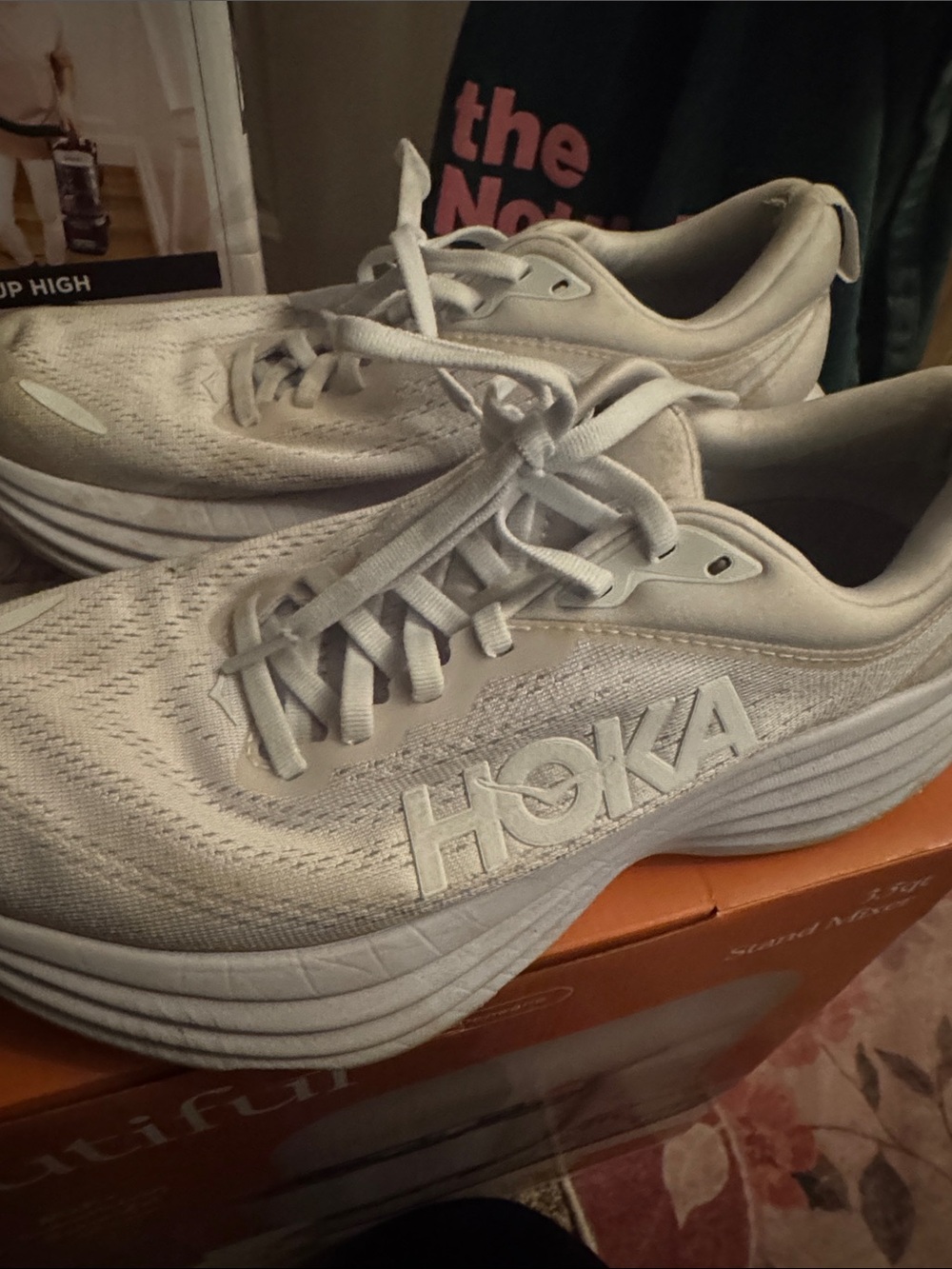 Hoka Women's White Performance Running Shoes